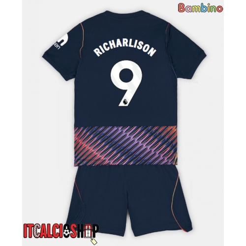 Tottenham Hotspur Richarlison #9 Seconda Maglia Bambino 2026-27 Manica Corta (+ Pantaloni corti)